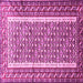 Square Machine Washable Persian Pink Traditional Rug, wshtr1590pnk