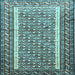 Square Persian Light Blue Traditional Rug, tr1590lblu