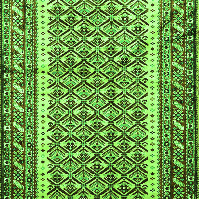 Serging Thickness of Machine Washable Persian Green Traditional Area Rugs, wshtr1590grn
