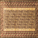 Square Machine Washable Persian Brown Traditional Rug, wshtr1590brn