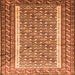 Serging Thickness of Persian Orange Traditional Rug, tr1590org