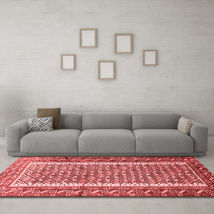 Traditional Red Washable Rugs