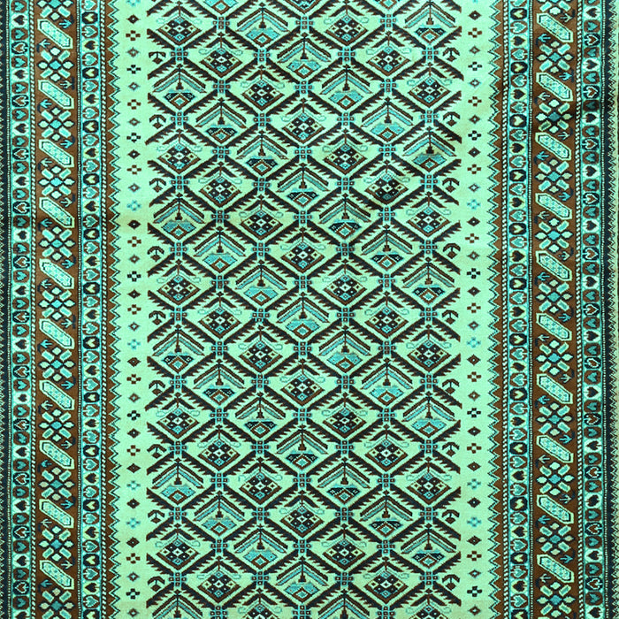 Machine Washable Persian Turquoise Traditional Area Rugs, wshtr1590turq