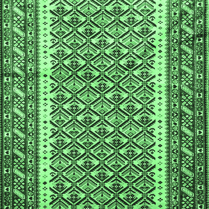 Machine Washable Persian Emerald Green Traditional Area Rugs, wshtr1590emgrn