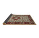 Sideview of Traditional Tan Brown Persian Rug, tr1591