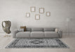 Machine Washable Persian Gray Traditional Rug in a Living Room,, wshtr1591gry