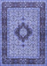 Machine Washable Persian Blue Traditional Rug, wshtr1591blu