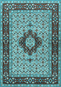 Persian Light Blue Traditional Rug, tr1591lblu