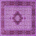 Square Persian Purple Traditional Rug, tr1591pur