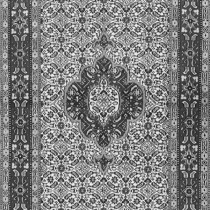 Serging Thickness of Machine Washable Persian Gray Traditional Rug, wshtr1591gry