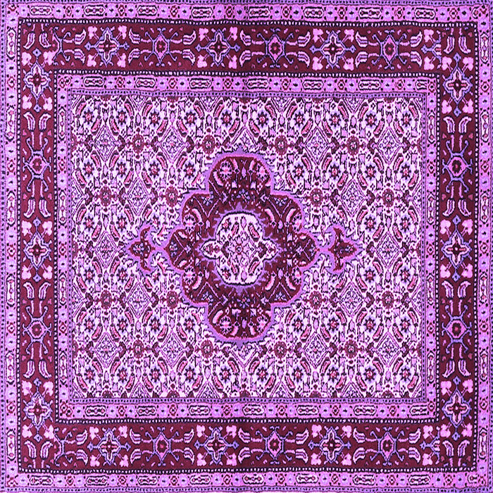 Square Machine Washable Persian Purple Traditional Area Rugs, wshtr1591pur