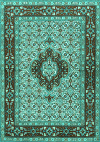 Persian Turquoise Traditional Rug, tr1591turq