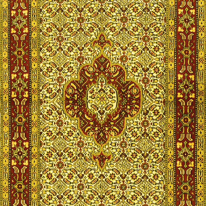 Machine Washable Persian Yellow Traditional Rug, wshtr1591yw