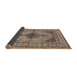 Sideview of Traditional Reddish Brown Persian Rug, tr1592