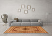 Machine Washable Persian Orange Traditional Area Rugs in a Living Room, wshtr1592org