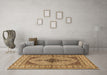 Machine Washable Persian Brown Traditional Rug in a Living Room,, wshtr1592brn