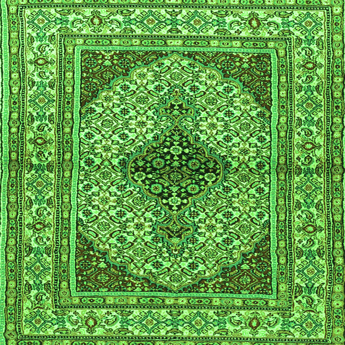 Serging Thickness of Persian Green Traditional Rug, tr1592grn