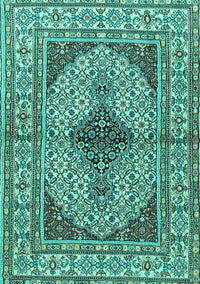 Persian Turquoise Traditional Rug, tr1592turq