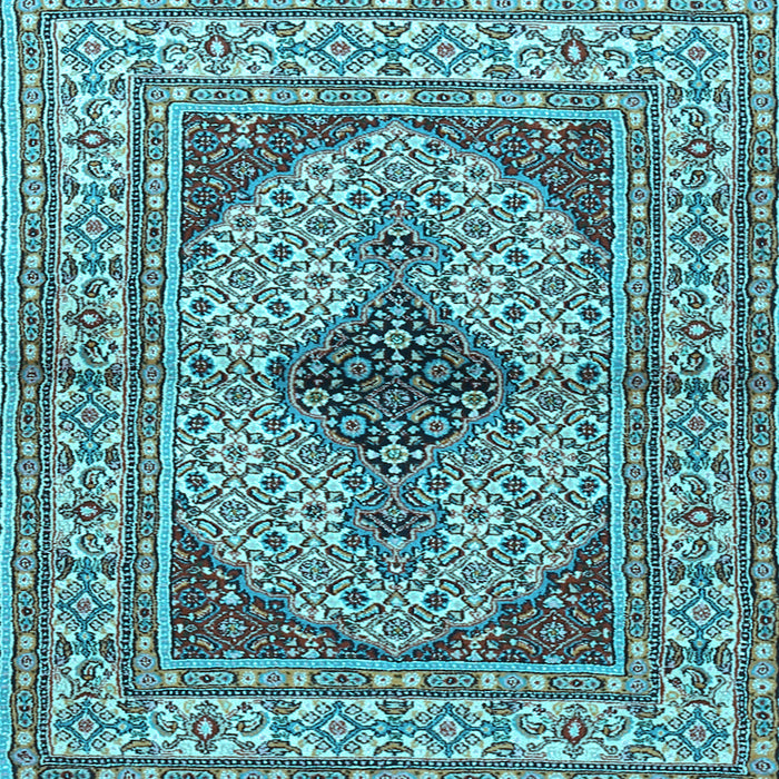 Square Persian Light Blue Traditional Rug, tr1592lblu