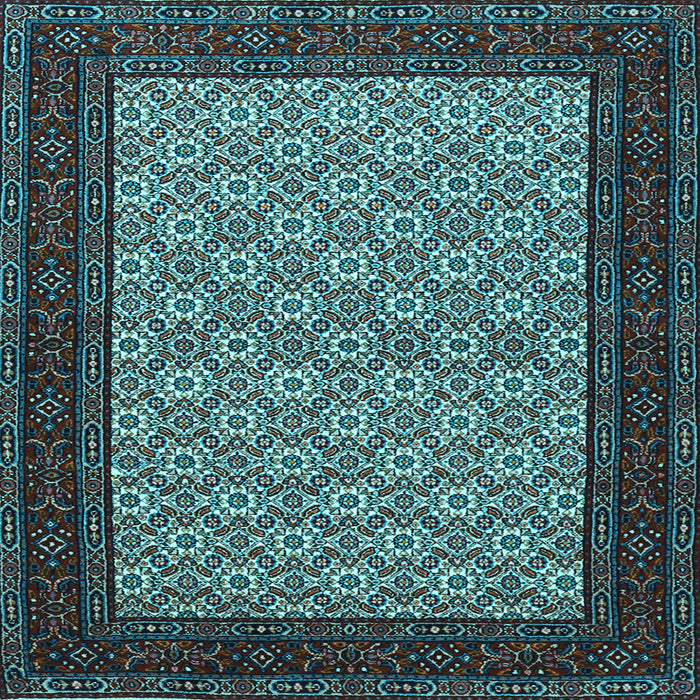 Square Persian Light Blue Traditional Rug, tr1593lblu