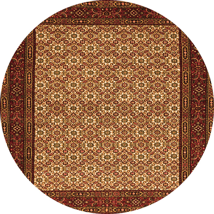 Square Persian Orange Traditional Rug, tr1593org