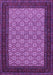 Machine Washable Persian Purple Traditional Area Rugs, wshtr1593pur