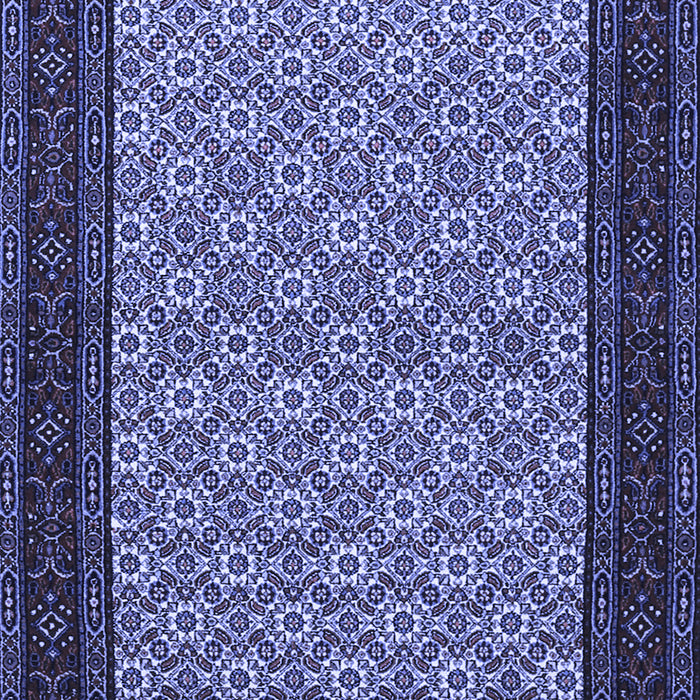 Machine Washable Persian Blue Traditional Rug, wshtr1593blu