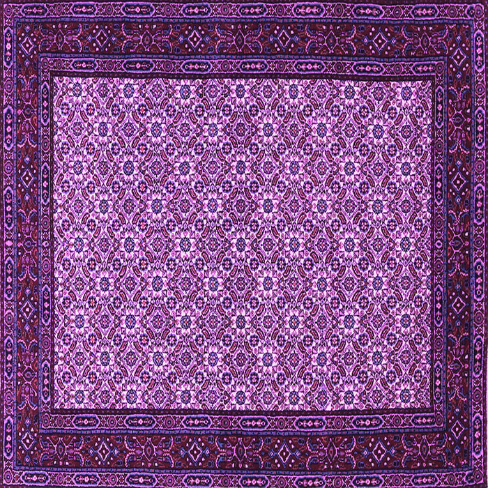 Square Persian Purple Traditional Rug, tr1593pur