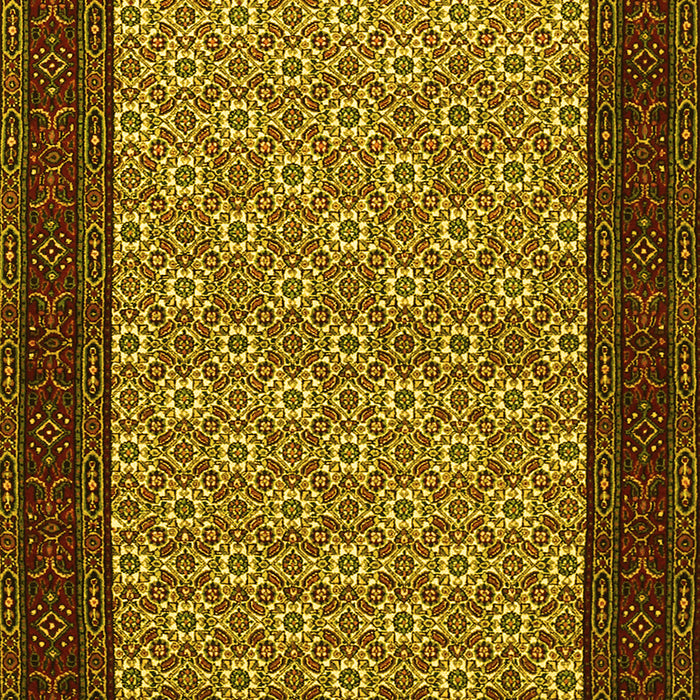Machine Washable Persian Yellow Traditional Rug, wshtr1593yw