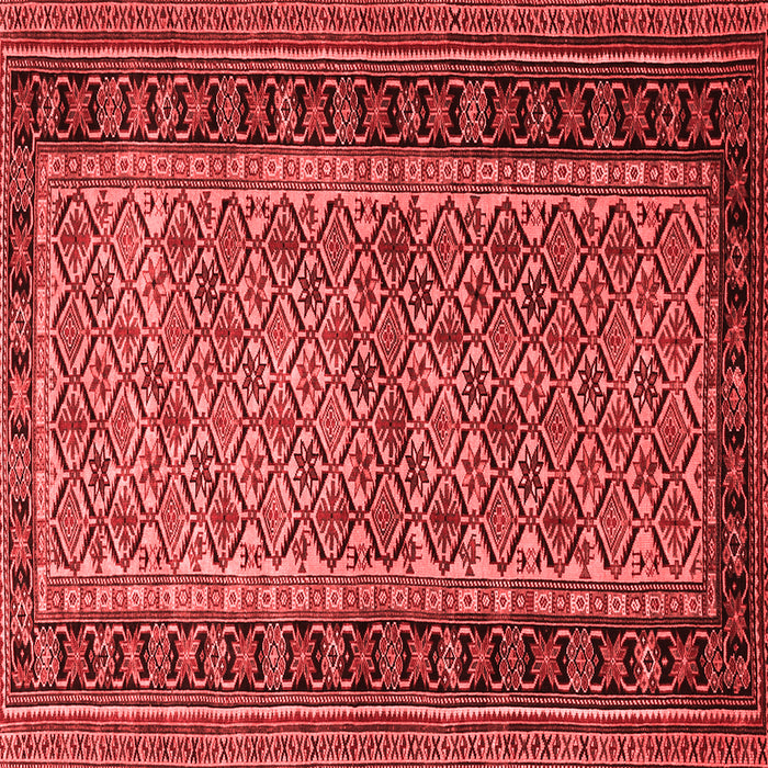 Machine Washable Persian Red Traditional Rug, wshtr1594red