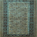 Square Persian Light Blue Traditional Rug, tr1594lblu