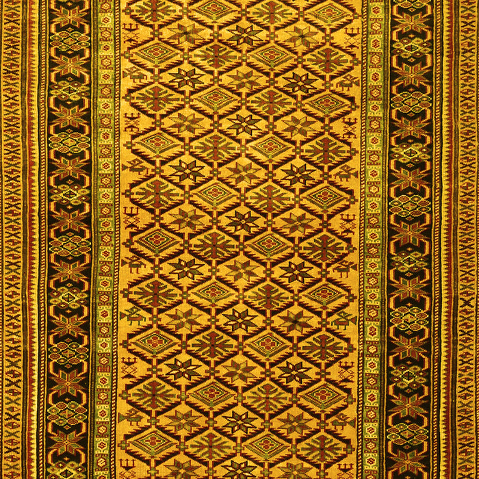 Machine Washable Persian Yellow Traditional Rug, wshtr1594yw