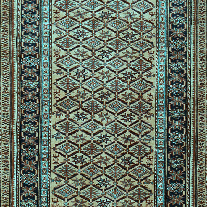 Machine Washable Persian Light Blue Traditional Rug, wshtr1594lblu