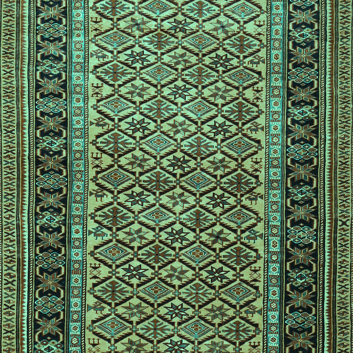 Machine Washable Persian Turquoise Traditional Area Rugs, wshtr1594turq