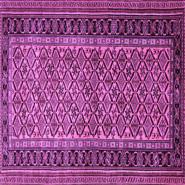 Square Machine Washable Persian Purple Traditional Area Rugs, wshtr1594pur