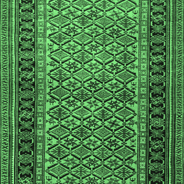 Machine Washable Persian Emerald Green Traditional Area Rugs, wshtr1594emgrn
