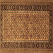 Square Machine Washable Persian Brown Traditional Rug, wshtr1594brn