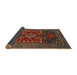 Sideview of Traditional Deep Red Persian Rug, tr1595