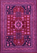 Machine Washable Persian Pink Traditional Rug, wshtr1595pnk