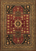 Machine Washable Persian Brown Traditional Rug, wshtr1595brn