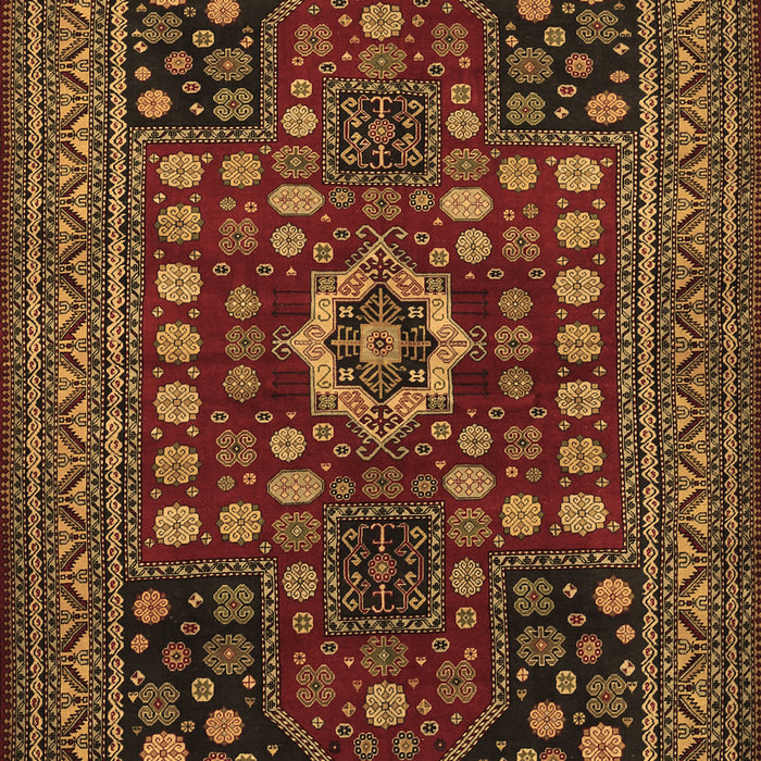 Machine Washable Persian Brown Traditional Rug, wshtr1595brn