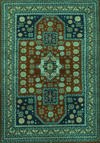 Persian Turquoise Traditional Rug, tr1595turq