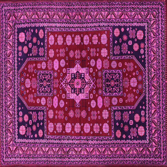 Square Persian Pink Traditional Rug, tr1595pnk