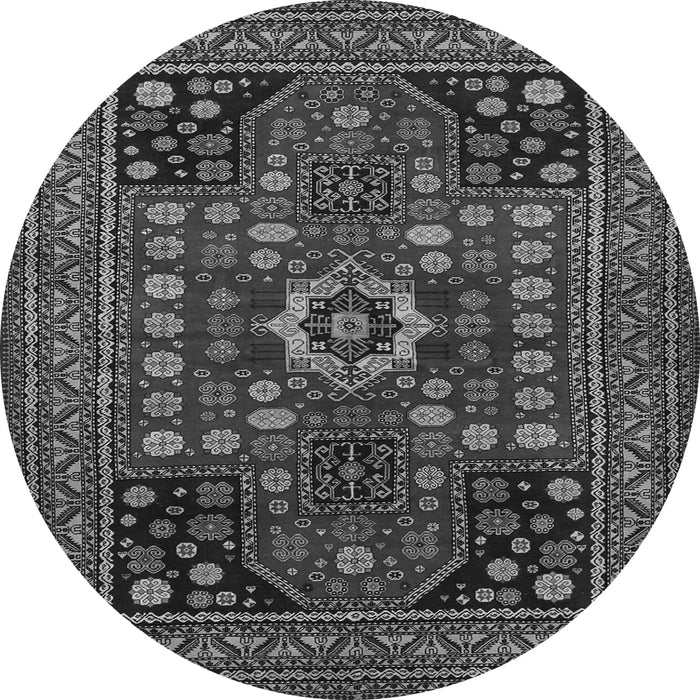 Square Persian Gray Traditional Rug, tr1595gry