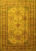 Machine Washable Persian Yellow Traditional Rug, wshtr1596yw