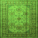 Serging Thickness of Persian Green Traditional Rug, tr1596grn