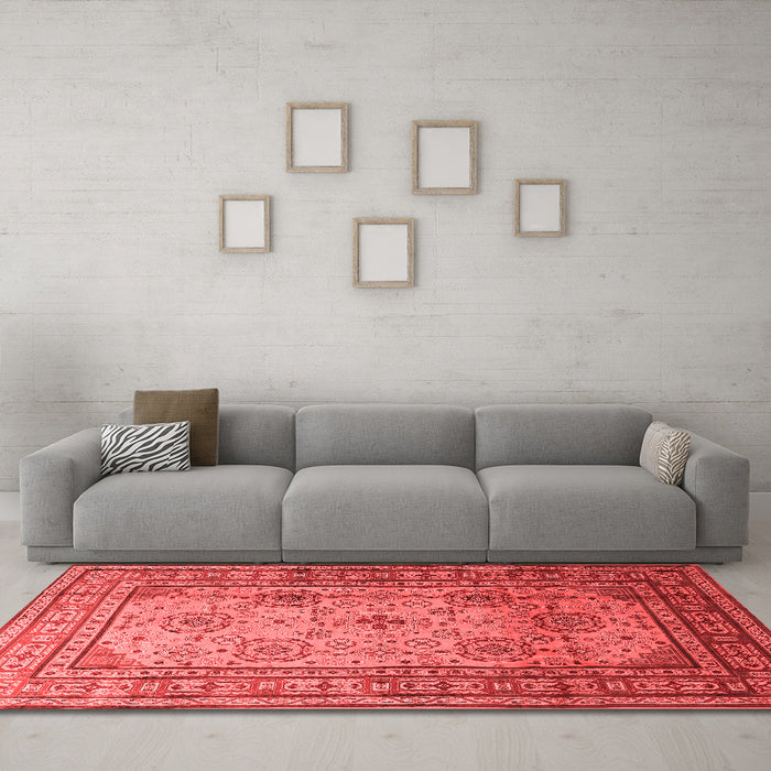Traditional Red Washable Rugs