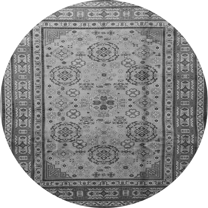 Machine Washable Persian Gray Traditional Rug, wshtr1596gry