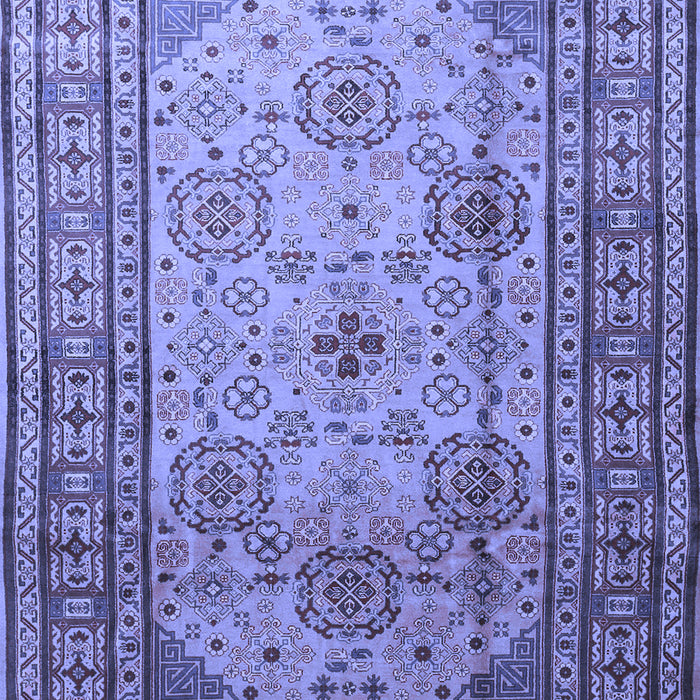 Machine Washable Persian Blue Traditional Rug, wshtr1596blu