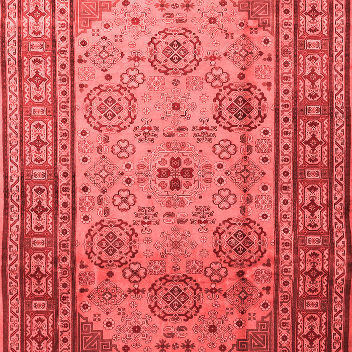 Machine Washable Persian Red Traditional Rug, wshtr1596red